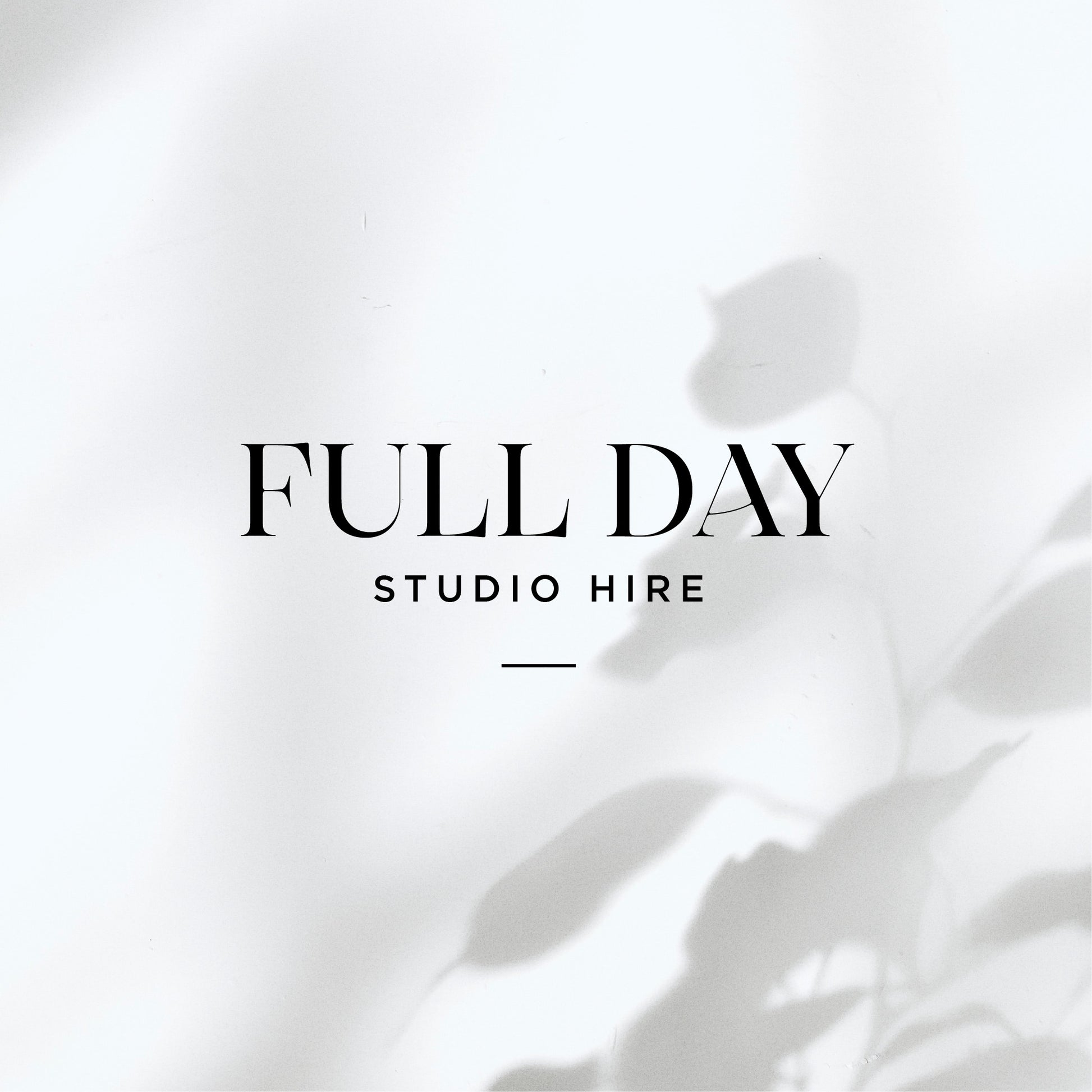 Full Day Photo Studio Hire Brisbane